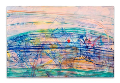 Jade Fadojutimi's Untitled, 2022. Estimate: $500,000 to $700,000. Photo: Sotheby's