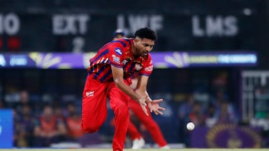 Lucknow pacer Mohsin Khan picked up five wickets against Kolkata in the IPL. Reuters