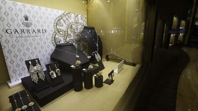 UK-based Garrard, the company that designed the late Princess Diana’s engagement ring, has partnered with Damas to sell its jewellery across the UAE. Jaime Puebla / The National