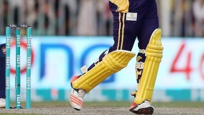 Kevin Pietersen played a crucial role in Quetta Gladiators' win over Peshawar Zalmi on Friday night. Pawan Singh / The National