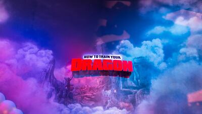 DUBAI, UNITED ARAB EMIRATES - JULY 18: Entrance to How to Train Your Dragon's theme park. The National's reporter, Hala Khalaf, took her daughter, Alana, to the new Dreamworks Animation Zone at Motiongate, Dubai Parks & Resorts. (Photo by Reem Mohammed/The National) Reporter: Hala Khalaf Section: AC