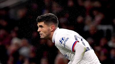 Christian Pulisic during the Premier League match at Turf Moor. PA