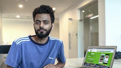 Hamza Abdurrahman is the founder of halaKIWI, an app that offers up to 50 per cent off food during off-peak hours. Victor Besa / The National