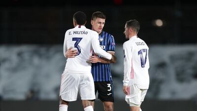 SUBS: Eder Militao 6 - On for Ramos after 64. Neat ball into the box for Benzema. Getty