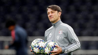 Bayern Munich coach Niko Kovac during training. Reuters