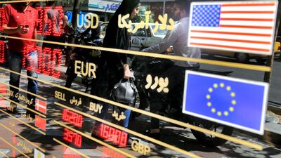 Iran’s economy only has gotten worse since President Donald Trump reimposed sanctions, with the rial going from 62,000 to one US dollar to as low as 186,000 rial to $1. AP