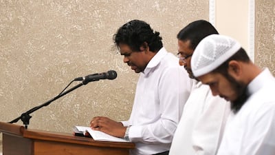 Catholic Asitha Fernando prays for the people who lost their lives.