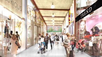Islington Square's retail arcade. Courtesy Sager Group
