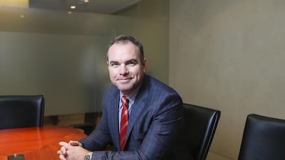 David Hadley, chief executive of Mediclinic Middle East, in his office in Dubai Healthcare City. Sarah Dea / The National