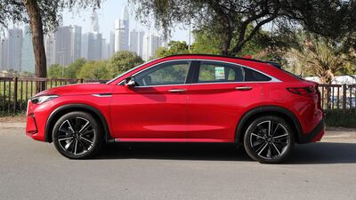 Infiniti has jumped on the SUV-coupe mixed-breed bandwagon with its QX55.