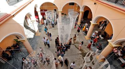 Public attends the inauguration of the XIII Biennial of Havana, the largest event in the visual arts in the country. EPA