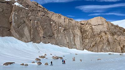 Nasa said scientists have been trying to find the rocks using the ‘meteorite stranding zones’ – areas where the local geology, flow of the ice and climate conditions have caused meteorites to accumulate at the surface.