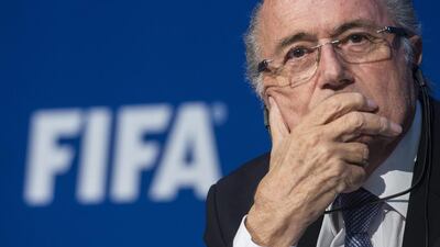 FIFA president Sepp Blatter attends a news conference at the FIFA headquarters in Zurich. Ennio Leanza / AP Photo
