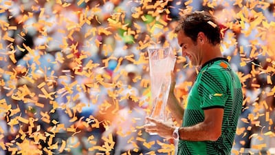 After winning Indian Wells, Roger Federer completed the 'Sunshine Double' by clinching the Miami Open title on Sunday. Al Bello / Getty Images