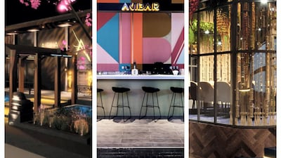 From left to right: Asia Asia, Akiba Dori and Hunter & Barrel are a few of the new restaurants coming to Abu Dhabi's Yas Bay Waterfront. Courtesy Yas Bay