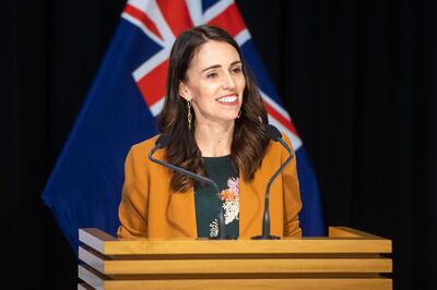Jacinda Adern, New Zealand's prime minister, at a news conference in Wellington, New Zealand, on June 8. Mark Coote/Bloomberg