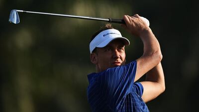 Ian Poulter of team Europe plays a shot during the final day's singles matches at the EurAsia Cup presented by DRB-HICOM at Glenmarie G&CC on January 17, 2016 in Kuala Lumpur, Malaysia. Stuart Franklin/Getty Images