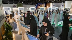 AI was a big talking point at Ru’ya career fair at Dubai World Trade Centre. Antonie Robertson/The National