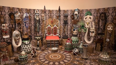 Inside the Angola pavilion. Steve Holland/Expo 2020 Dubai