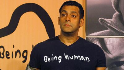 Salman Khan at the launch of Being Human’s first flagship store in Mumbai, India. AP Photo / Rafiq Maqbool