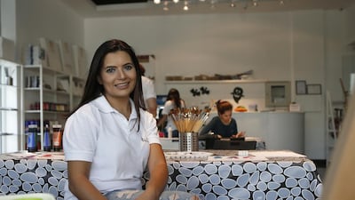 Elhame Bourani, founder of the The Bulb Fine Arts Center, has bigger ambitions for her project and envisages a centre that will branch out into science activities as well as arts and crafts . Ravindranath K / The National