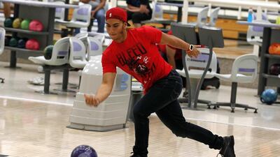 Emirati Khamis Al Shamsi came second in the Youth Division with 1,232 points. (Photo Courtesy: Zayed Sports City)