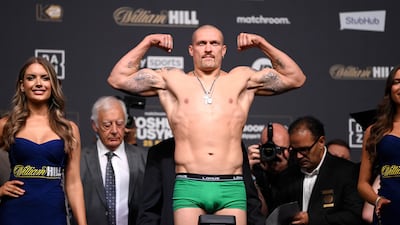 Oleksandr Usyk weighs in. Getty Images