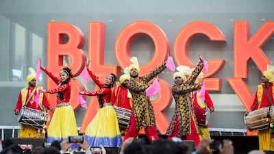 A colourful cultural performance.