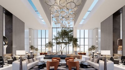 Vida Aljada’s lobby mixes high ceilings, natural light and plenty of communal seating. Photo: Vida Aljada
