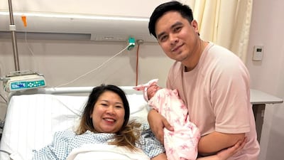 Joshua and Almira Trinidad celebrated Eid Al Adha with the arrival of their daughter Kaira at Aster Hospital, Mankhool. Photo: Aster