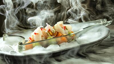 The ceviche huachinango at Vakava Abu Dhabi