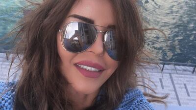 Lebanese radio host, Rima Njeim, posted from "beautiful Dubai" on February 6. Twitter / Rima Njeim