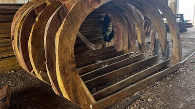 The boathouse where hulls of fishing vessels begin life. Nick Webster / The National