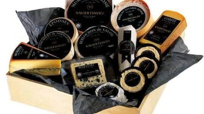 Cheese hamper from Chez Charles. Courtesy Chez Charles