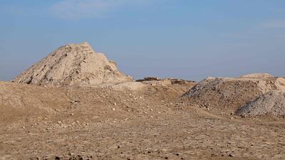 A general view shows the excavation site at the ancient Sumerian city of Girsu, known as Tello, in Iraq. AFP