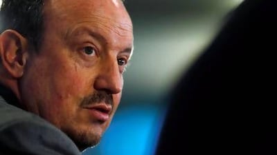 Chelsea’s interim manager Rafa Benitez was named the manager of the month after his side went unbeaten in four matches during April. Eddie Keogh / Reuters