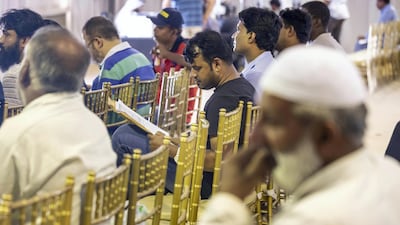 About 1,500 residents have clarified their status at the Al Aweer centre in Dubai . Antonie Robertson / The National