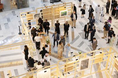 The exhibition can be viewed at the ground level South Atrium of The Galleria Al Maryah Island. Photo: Abu Dhabi Festival