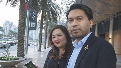 Angel Perito with Barney Almazar. Jeffrey Biteng / The National