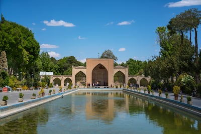 Chehel Sotun palace exemplifies sixth-century Persian garden design. Getty Images