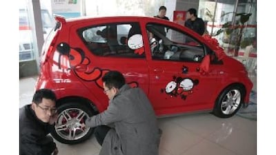 BYD, whose investors include Warren Buffet, have recently moved beyond mobile phones and begun manufacturing cars. Kevin Lee / Bloomberg