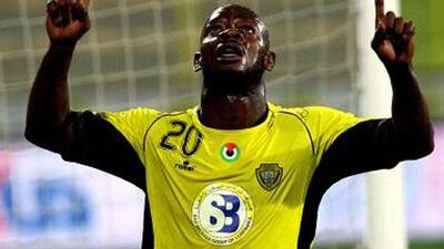 Achilles Emana scored one of Al Wasl's goals in a 3-1 win over Dubai