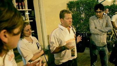 Friends and family gathered in Dubai to speak about Timmy MacColl, a sailor who has been missing for two weeks.