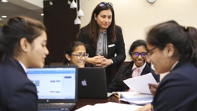 Nargish Khambatta, principal at Gems Modern Academy. Sarah Dea / The National