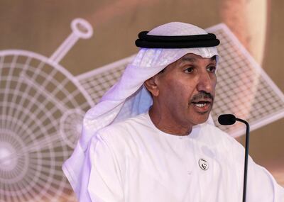 Mohammed Al Ahbabi, director general of the UAE Space Agency. Victor Besa / The National