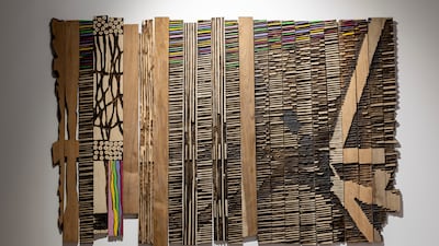 Keyboard of life by El Anatsui 2021