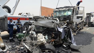 Sergeant Hayan Adel Ali, 24, was killed in a traffic accident while on duty directing traffic on the Emirates Road. Courtesy Dubai Police