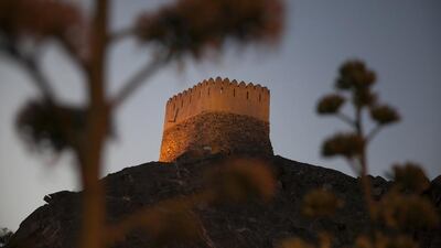 One of the two watch towers that ‘guard’ the Al Bidya Mosque. It is the oldest UAE mosque, dating to 1446, and the towers are thought to be just as old. Silvia Razgova / The National