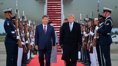 US President Donald Trump welcomed Chinese President Xi Jinping to Washington on Wednesday for a three-day state visit focused on trade, AI and critical minerals, and the war with Iran. AFP