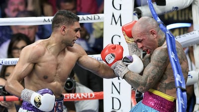 Luis Collazo, May 3, 2014, points Collazo, a former WBA welterweight champion, was seen as a dangerman, but he barely landed a handful of punches as Khan dominated him without getting too involved, for a one-sided win on the undercard of Floyd Mayweather’s first win over Maidana. Getty Images